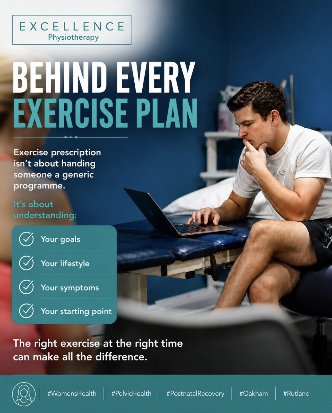 Excellence Physiotherapy exercise-planning social post